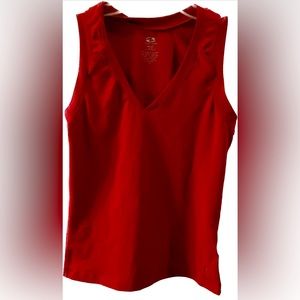 Final sale❗️Red V-Neck Tank.  Perfectly Soft fabric:
Size:  S/CH 4/6. Preowned.